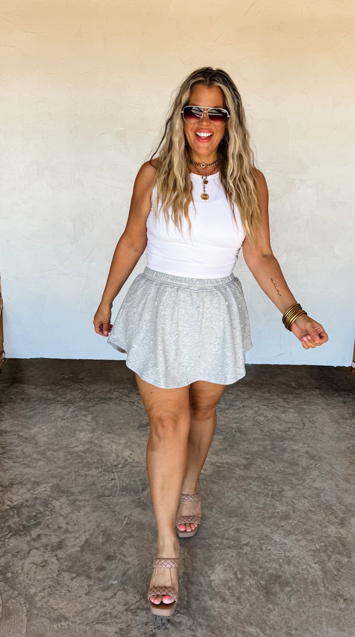 PRETTY IN PEARLS SKORT