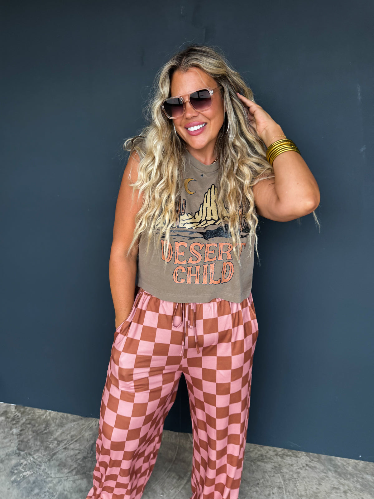 CHECKER POP PANTS