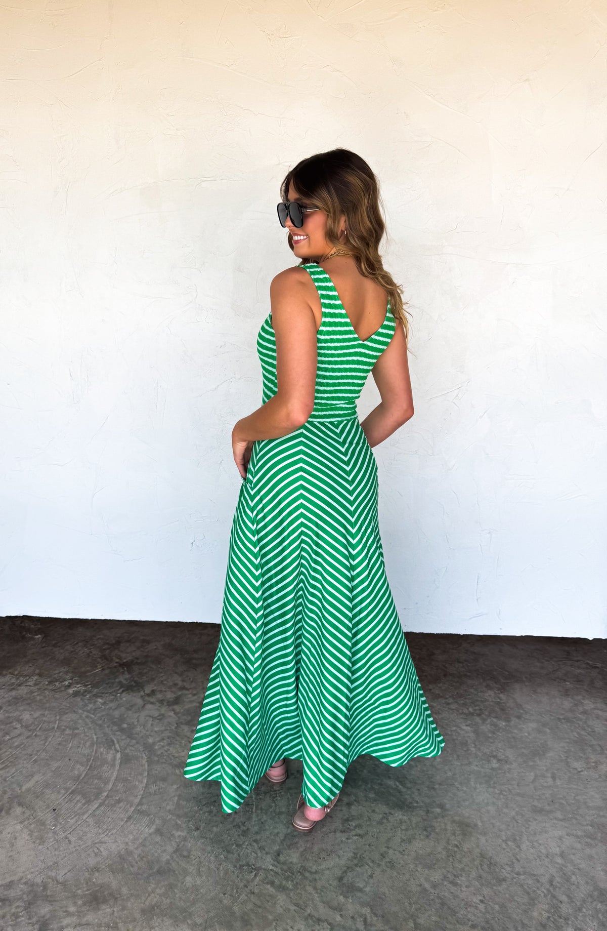SPRING LUCIANA STRIPE DRESS