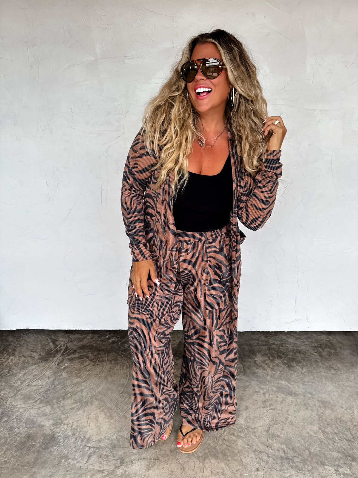 ZEBRA REESE CARDIGAN