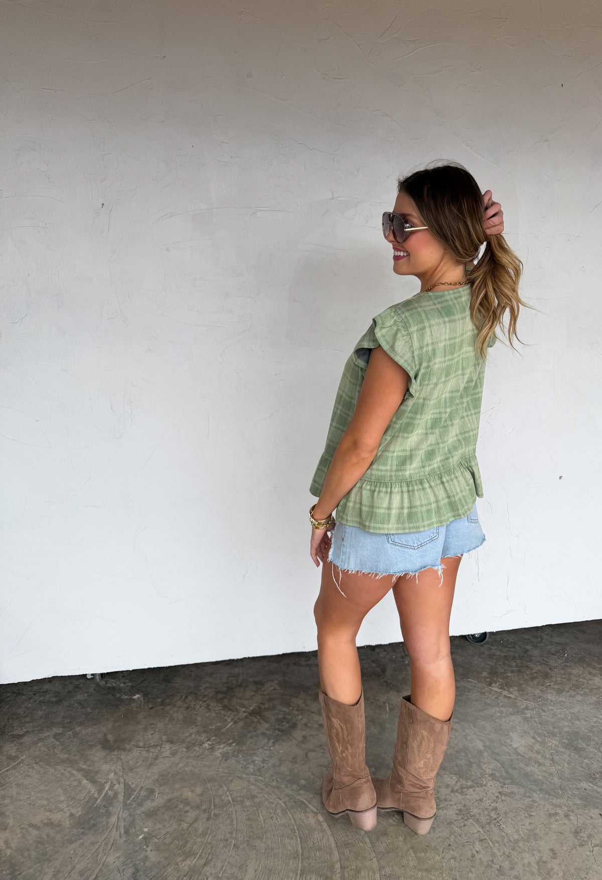 MOLLY TIE FRONT DENIM VEST