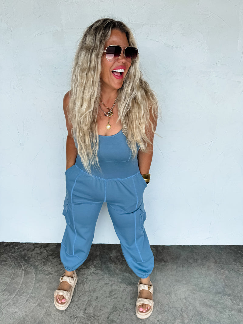 ALL SET TANK ROMPER