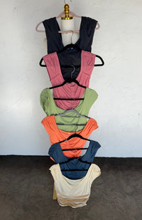 OUT AND ABOUT CAP SLEEVE TOP