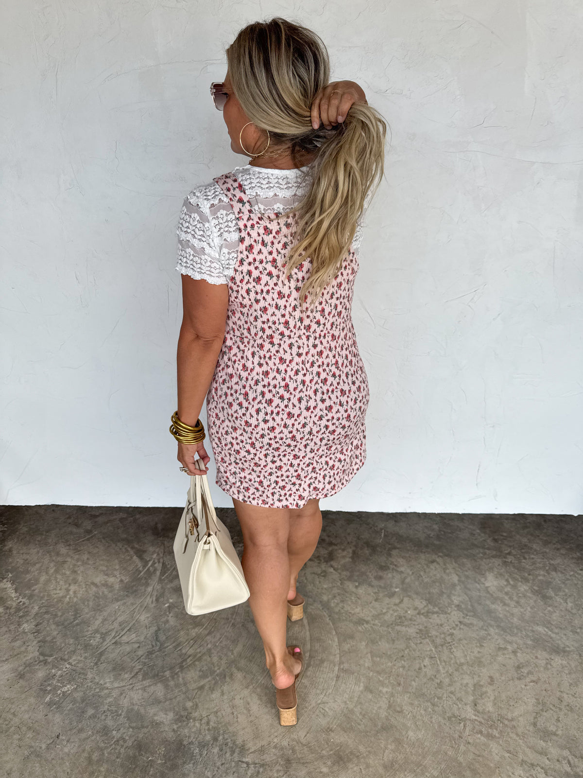 LILLY FLORAL SKIRT OVERALLS