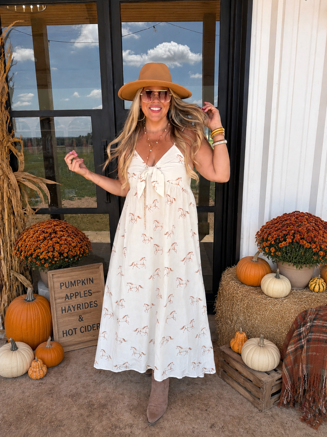 WESTERN CHARM MAXI DRESS