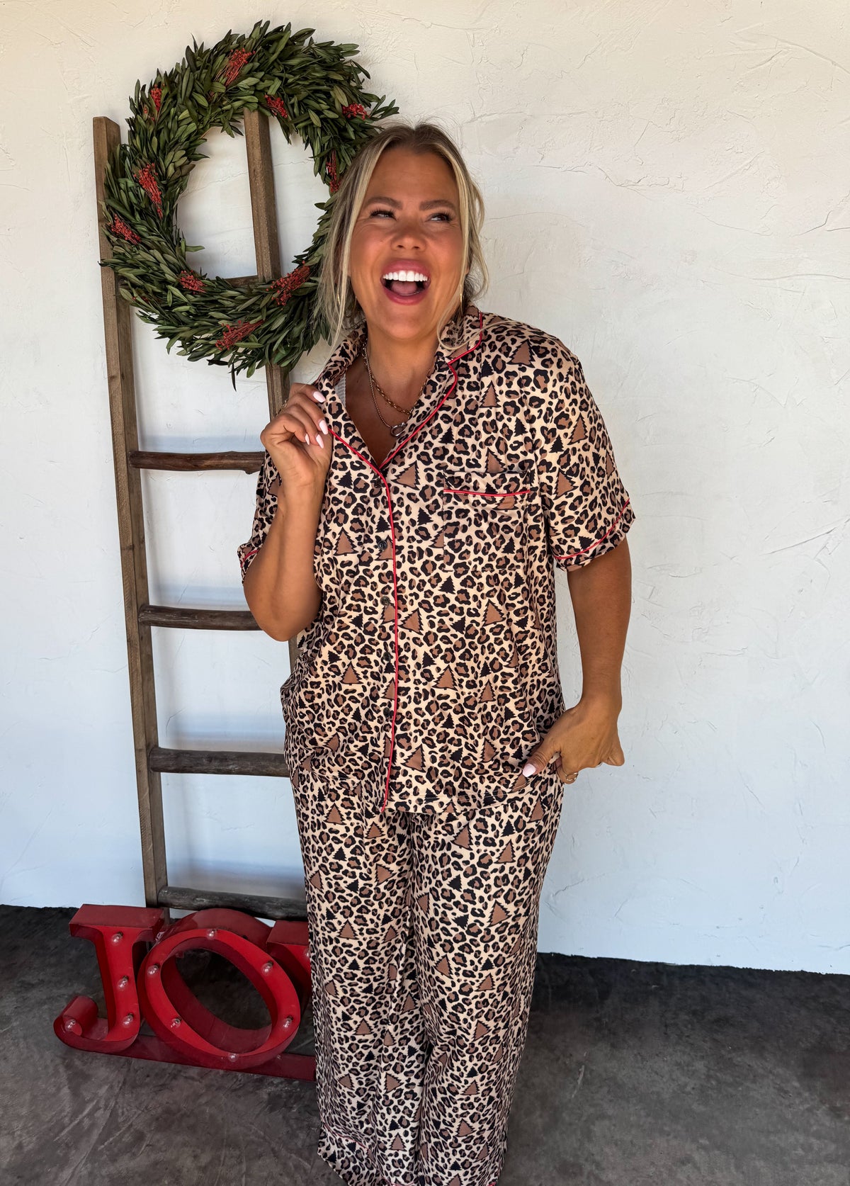 LEOPARD & CHEETAH STAR LUXE PJ SET