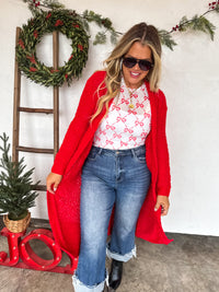 POPPY KNIT POPCORN CARDIGAN