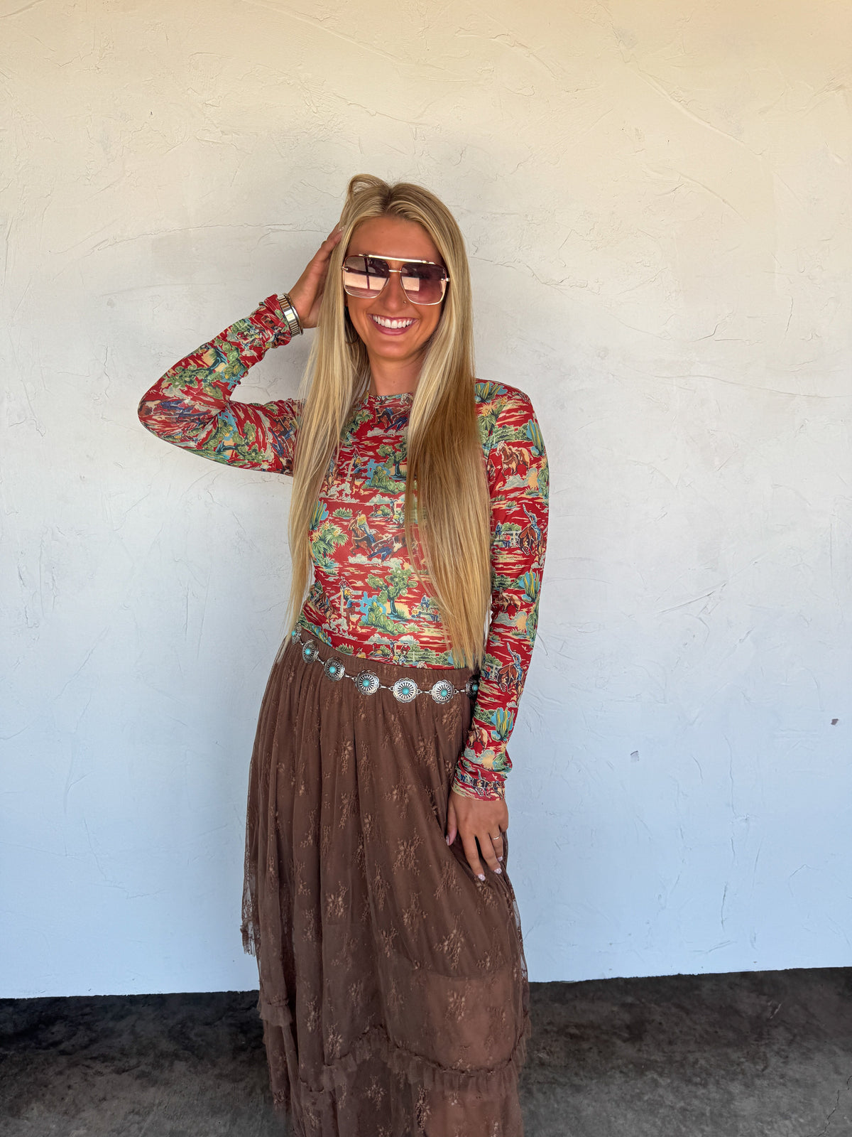 DESERT DREAMS DRESS IT UP MESH TOPS