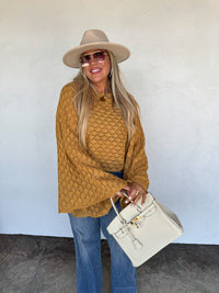 FALL COLORS FREE SPIRIT BELL SLEEVE TOP