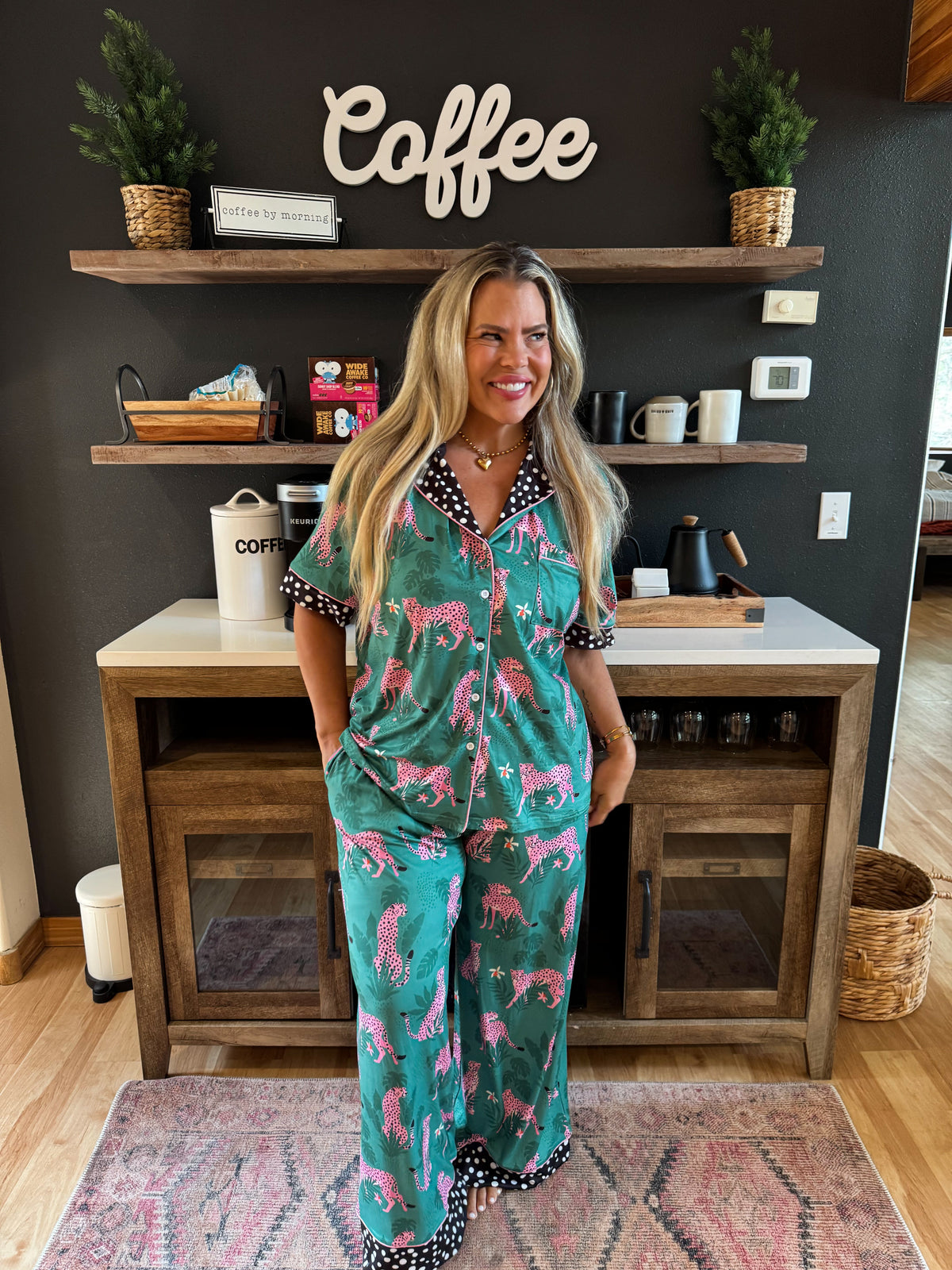 PINK LEOPARD LUXE PJ SET