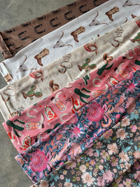 BOOTS & BLOOMS COLLECTION MESH TOPS
