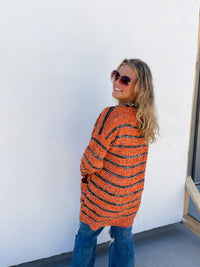 STRIPE MILEY DOT CARDIGAN