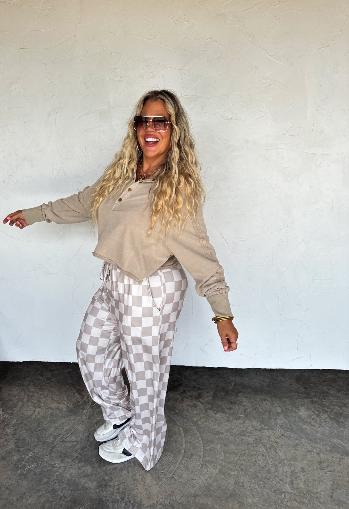 CHECKER POP PANTS