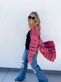 STRIPE MILEY DOT CARDIGAN