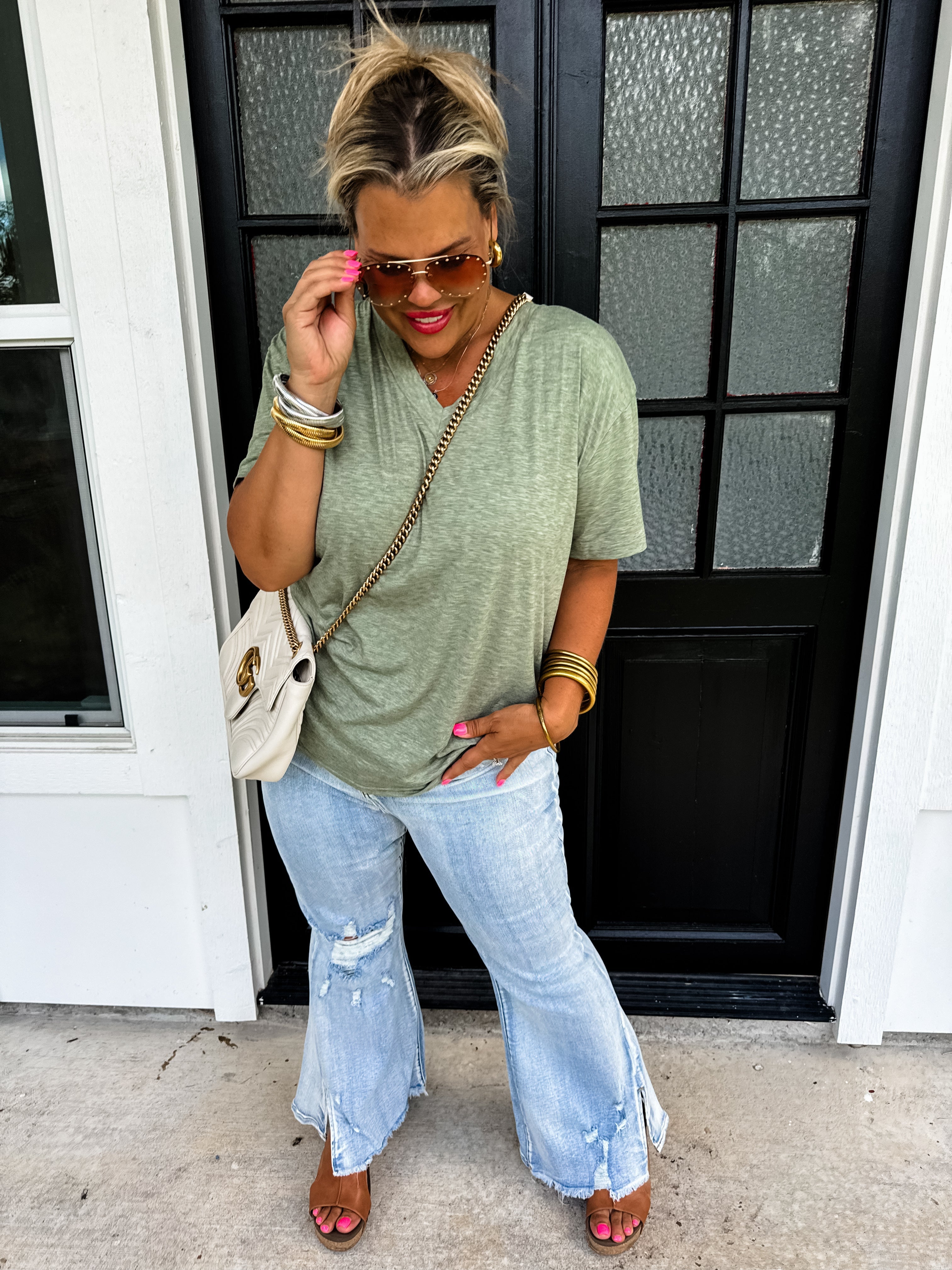DAYTON LIGHTWASH SPLIT HEM JEAN – BLAKELEY BRAND