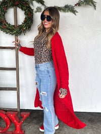 POPPY KNIT POPCORN CARDIGAN