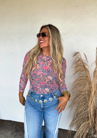 BOOTS & BLOOMS COLLECTION MESH TOPS