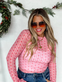 CHRISTMAS DRESS IT UP MESH TOPS