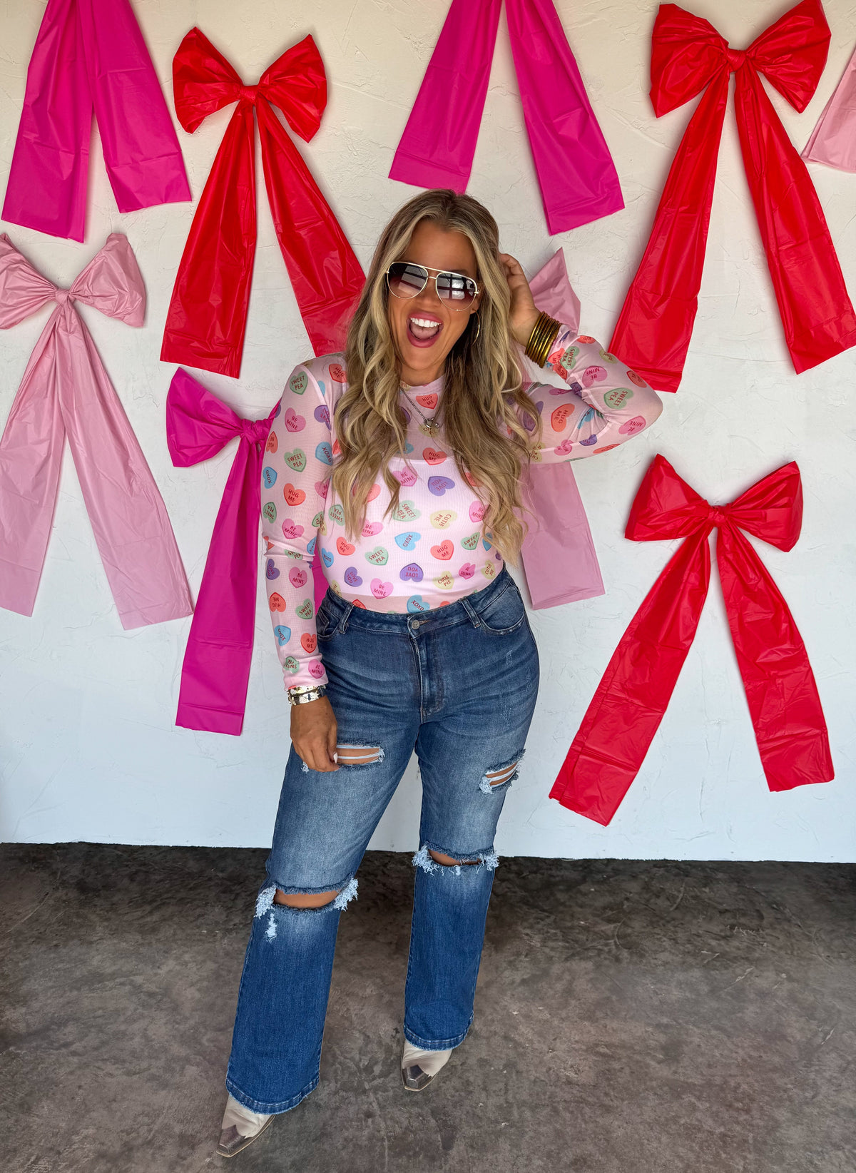 VALENTINES DRESS IT UP MESH TOPS