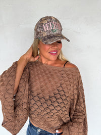 FALL COLORS FREE SPIRIT BELL SLEEVE TOP