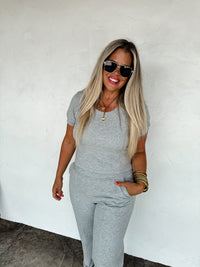 STAY IN CROP PANT SET