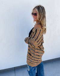 STRIPE MILEY DOT CARDIGAN