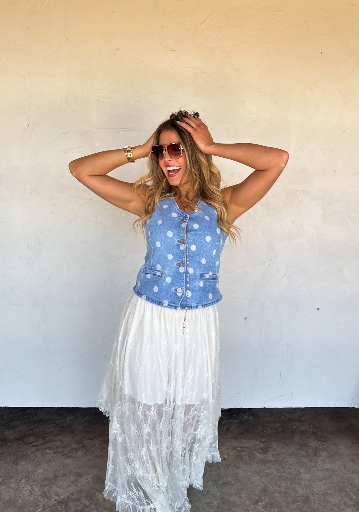 PREORDER- SPRINKLE ME DENIM VEST
