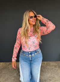 BOOTS & BLOOMS COLLECTION MESH TOPS