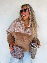 CAMO SHERPA PULLOVER
