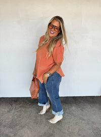 NEW COLORS- JOEY WASHED COTTON BOYFRIEND TEE