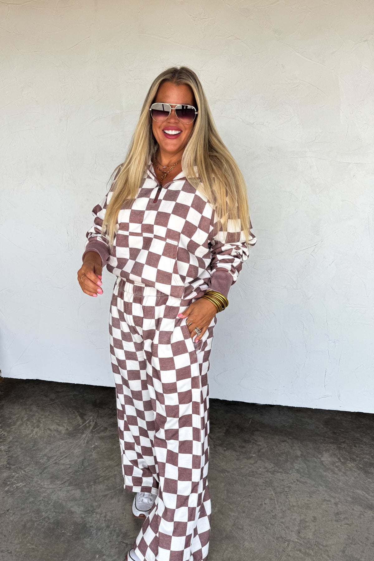 CAMO & CHECKER EASY DOES IT PULLOVER