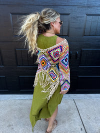 BOHO CROCHET KNIT TOP