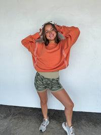 CAMO BRA & BIKER SHORT SET