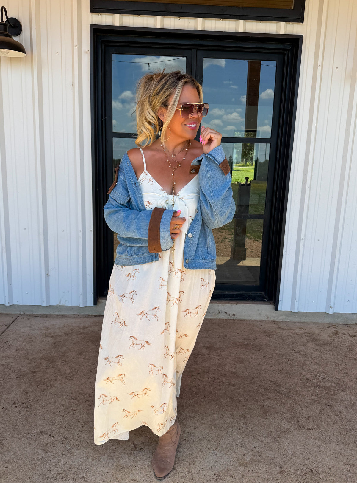 WESTERN CHARM MAXI DRESS