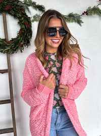 POPPY KNIT POPCORN CARDIGAN