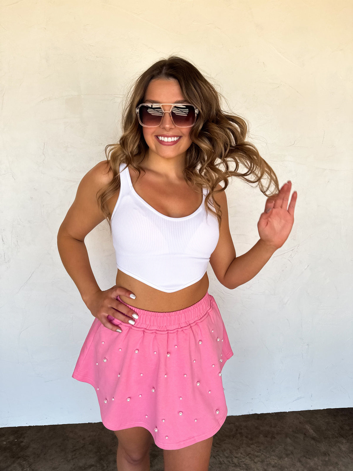 PRETTY IN PEARLS SKORT