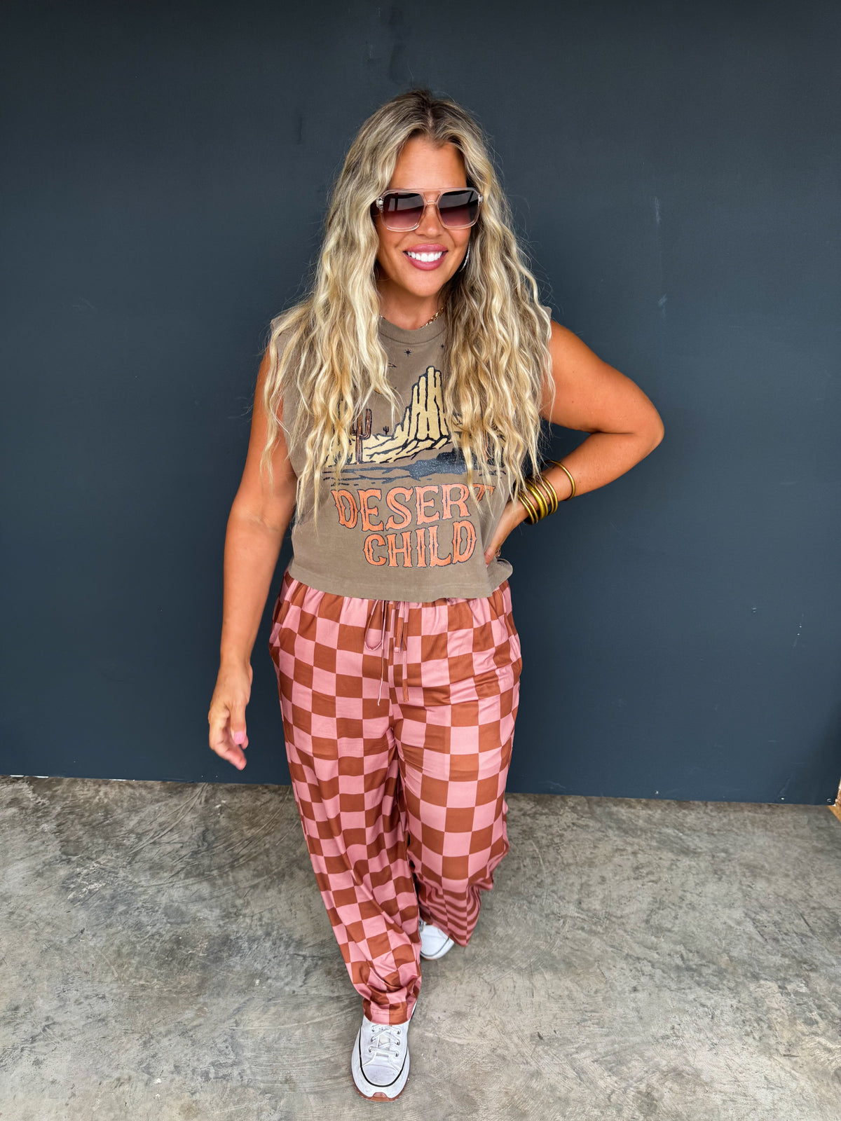 CHECKER POP PANTS