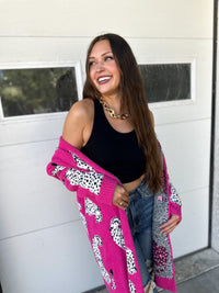 WILD ABOUT IT CHEETAH CARDIGAN