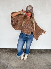 FALL COLORS FREE SPIRIT BELL SLEEVE TOP