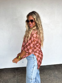 CHECK BABE SIDE SLIT TOP