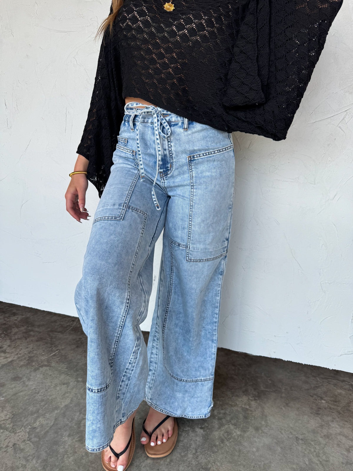 JOVIE TIE WAIST JEANS