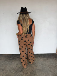 MOCHA DOT DENIM JEANS
