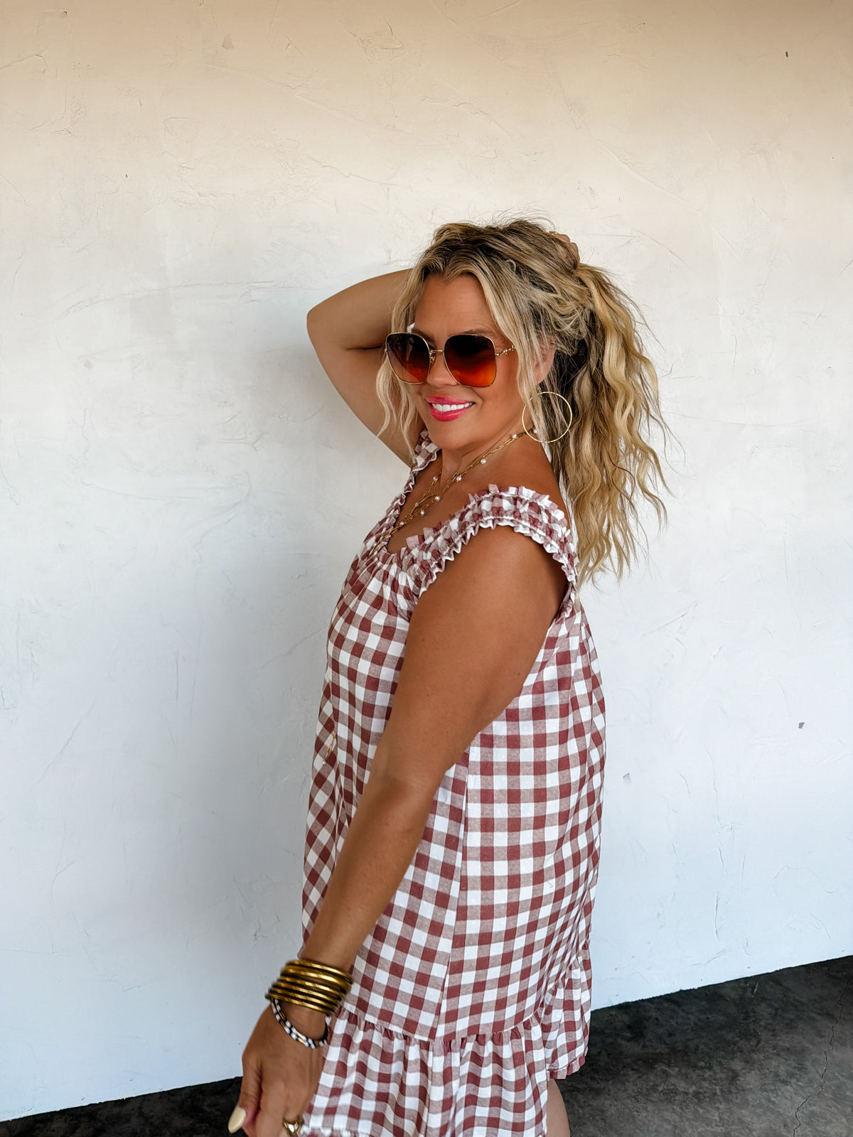 SUNSET TIDES BABYDOLL DRESS