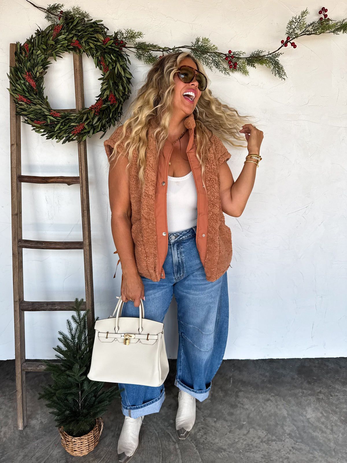 LINDEN SHERPA VEST JACKET