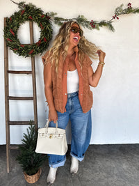 LINDEN SHERPA VEST JACKET