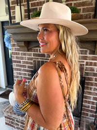 THE ASHFORD PLAID MAXI DRESS