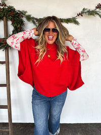 CHRISTMAS MEG PULLOVER PONCHO