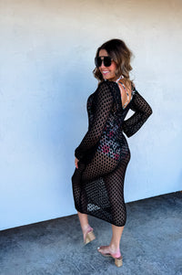 SUNSET STROLL KNIT COVERUP