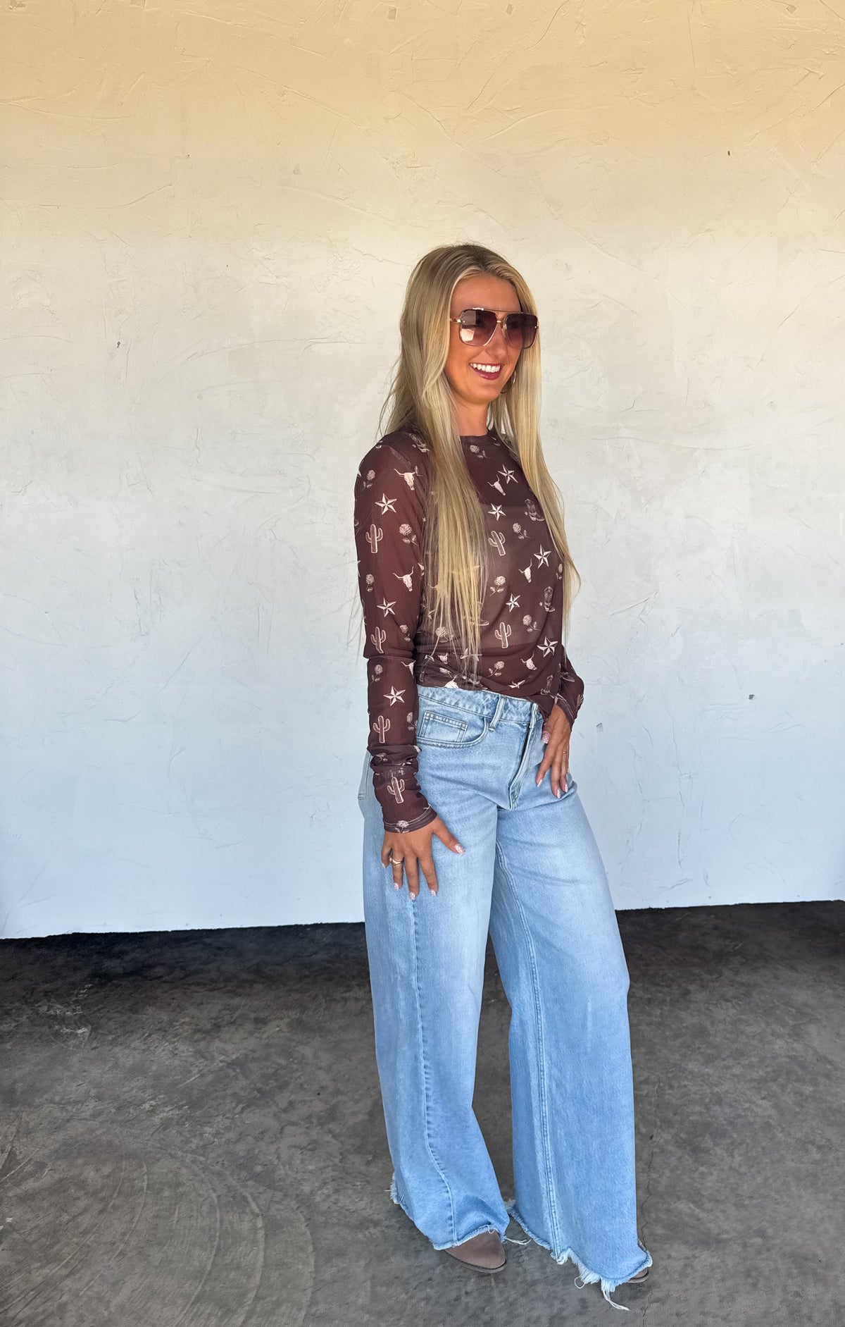DESERT DREAMS DRESS IT UP MESH TOPS