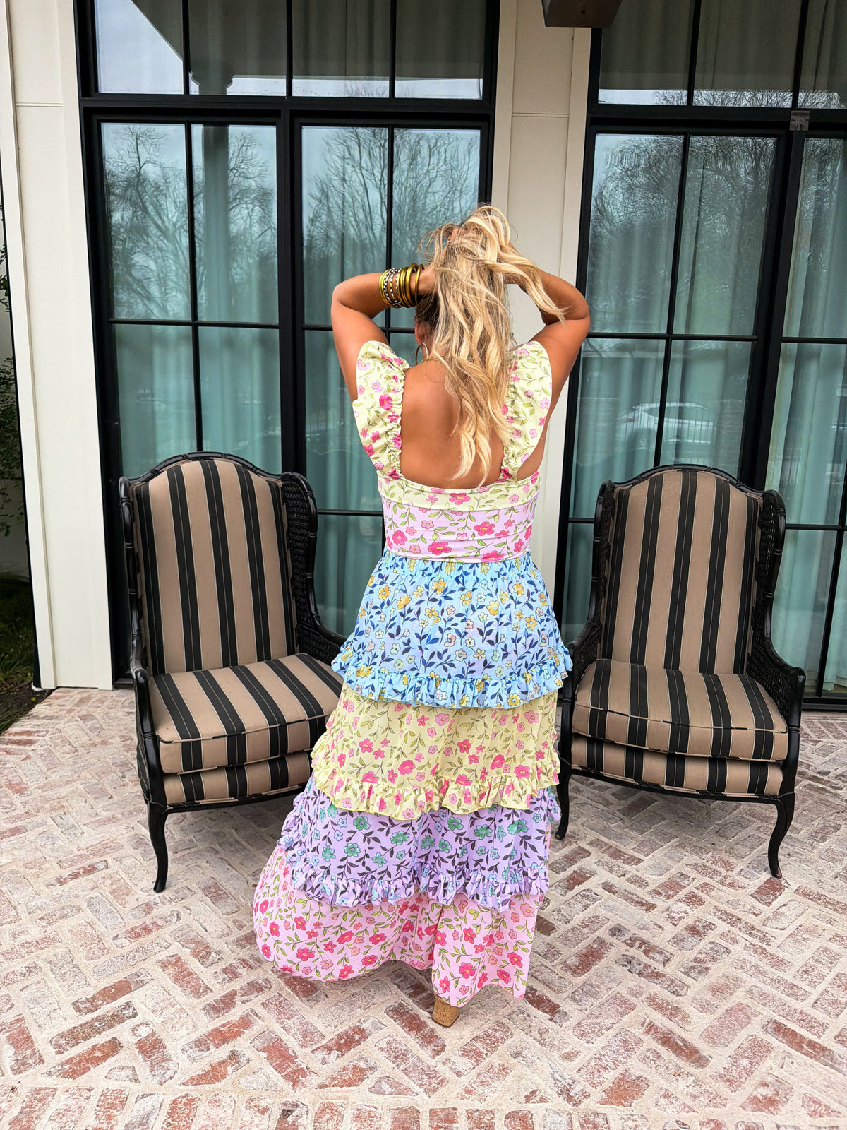 FLORAL RAINBOW SWIM SET